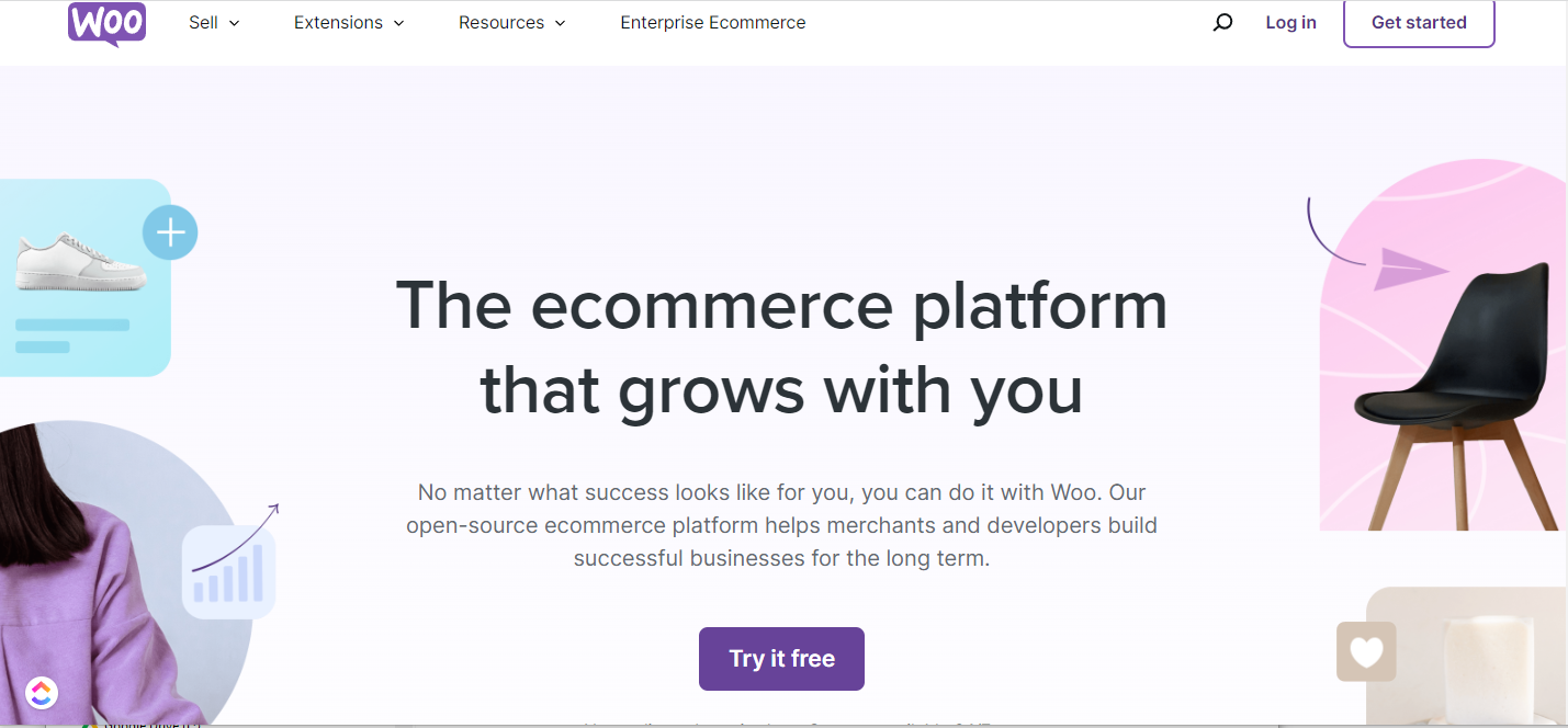 Click to view a Woo commerce demo