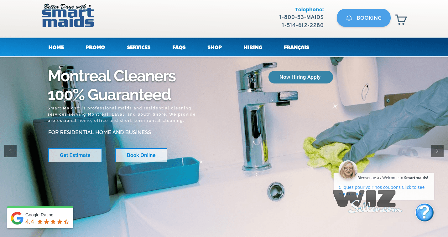 Home Cleaning Services Website